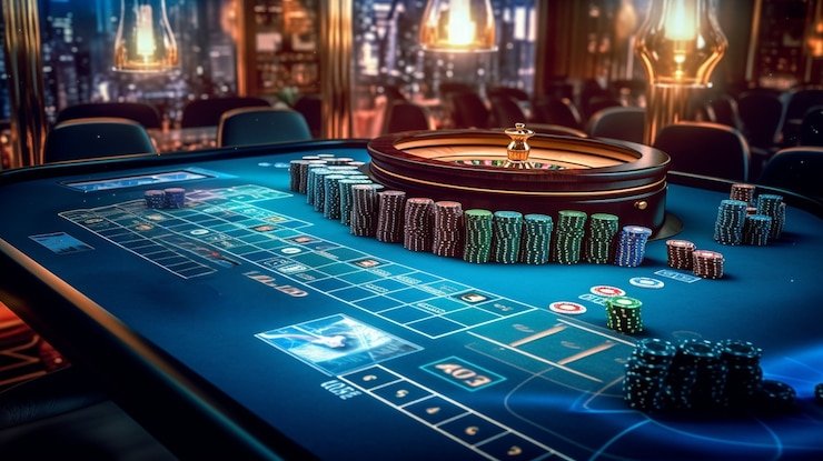 Animasi pengganda dan simbol emas dalam permainan Bonanza Gold di surga99